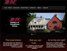 Tablet Screenshot of bhbuilders.com
